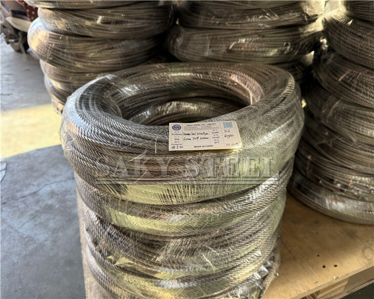 Stainless steel rope with fused ends