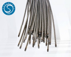 Stainless Steel Wire Rope Fused and Tapered Ends